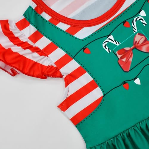 Letushy Christmas Dresses for Kids Girls Casual School Outfits, 3-12Y3