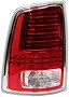 Dasbecan Tail Lights Assembly Driver Side With Red LED Bulbs Compatible With Dodge Ram 1500 2013-2018 Ram 2500 & 3500 2014-2018 Replaces# CH2800203 68093079AC