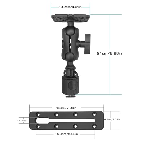 Image of Fish Finder Mount Base, 360 Rotating Boat Electronics Finder Holder