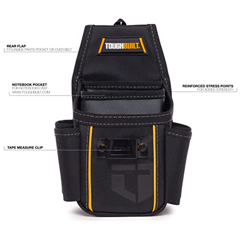 Toughbuilt - Utility Plus Pouch- 7 Pockets And Rear Pocket Flap - Heavy Duty And Durable, Notebook Pocket, Tape Measure Clip - (Tb-236-7) #TOP1