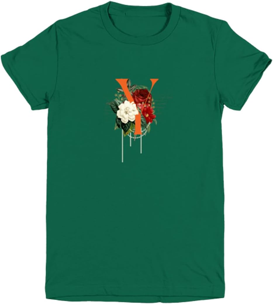 GenericMonogram Letter Y youthtee Green
