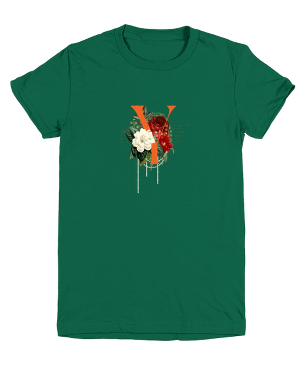 GenericMonogram Letter Y youthtee Green