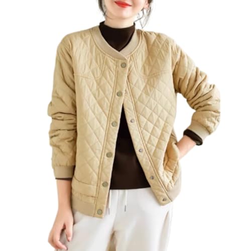 LIXINGHEITANG quilted jacket women's autumn and winter loose thickened warm cotton top