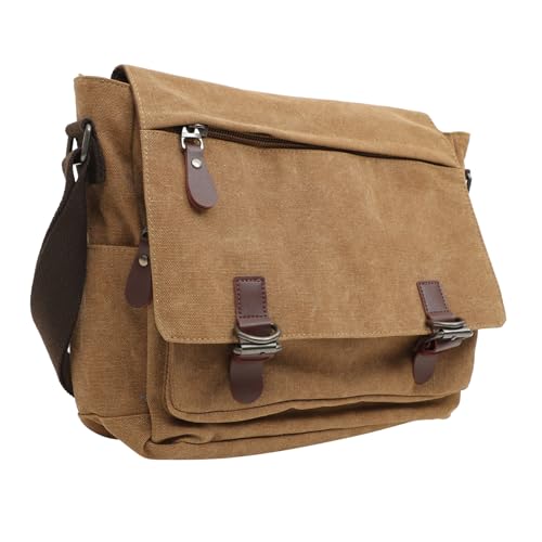 Sacoche khaki en toile pour vos trajets urbains et voyages