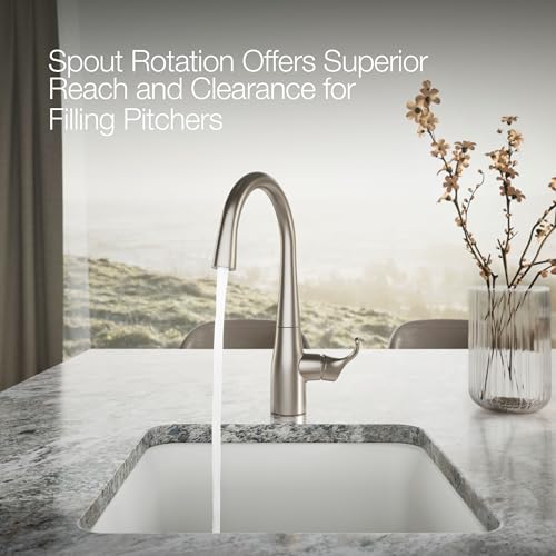 Image of KOHLER K-22034-VS Simplice(R) Bar Sink Faucet, Vibrant Stainless