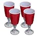 Red Cup 16-Ounce Stemmed Wine Glass - 4-Pack