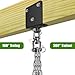 Kipika Heavy Duty Punching Bag Hanger - 360° Swivel I-Beam Mount, Ceiling Installation, Thick Hardware for Boxing, Aerial Yoga, and Home Gym