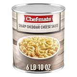 Chef-mate Sharp Cheddar Cheese Sauce and Queso, Superbowl Party Supply, 6 lb 10 oz (# 10 Can Bulk)