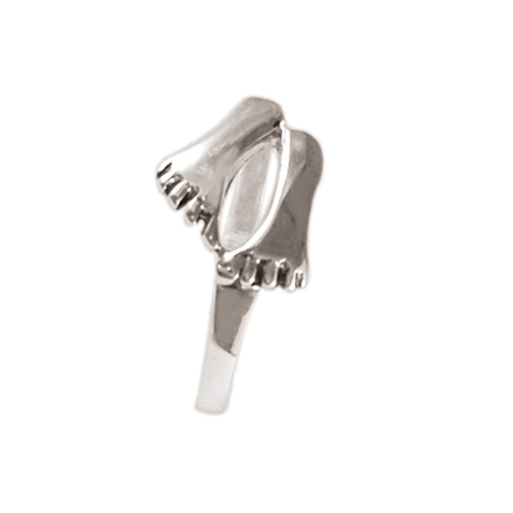 Anello cerchio vuoto grande in argento 925 | ame jewels