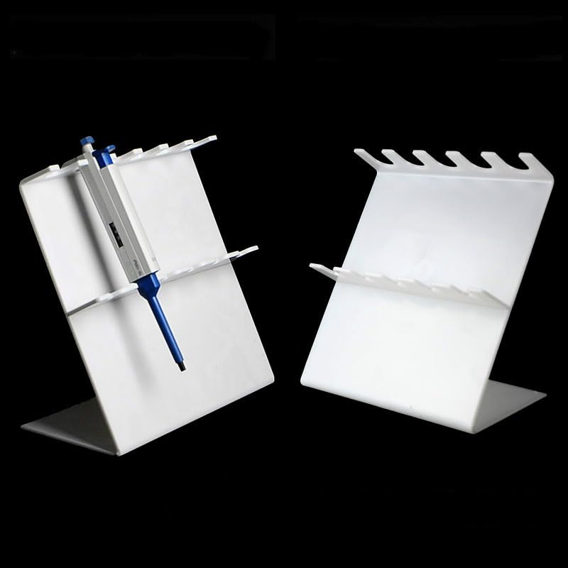 Supporto for pipette in acrilico a forma di Z for 5 pipette a canale singolo - Soluzione for l'organizzazione del laboratorio