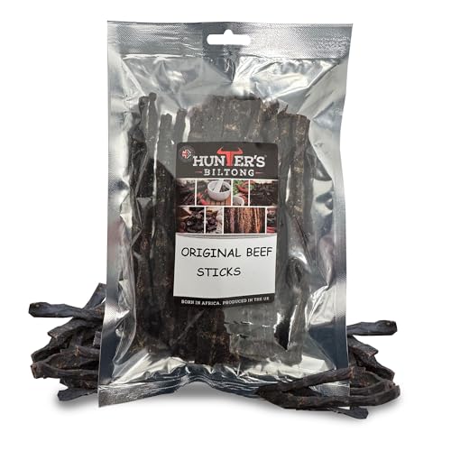 Hunters Biltong - 100g Beef Original Bites - Beef Snap Sticks - Authentic South African Biltong - High Protein Healthy Snacking for Pre or post work out - Low Sugar & Low Carb