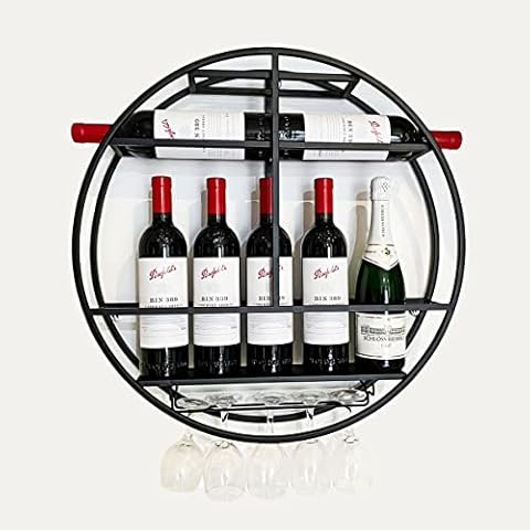 Gdmokle Estante de Vino Montado en la Pared y Soporte de Vidrio Cover