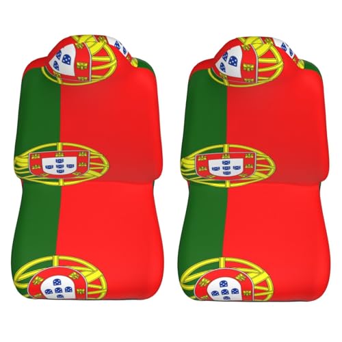 Housses de siège auto imprimé drapeau portugais finition haute qualité