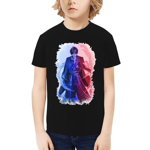 Children's Tee Cute Short Sleeve Tshirts for Full Metal Alchemistes Top