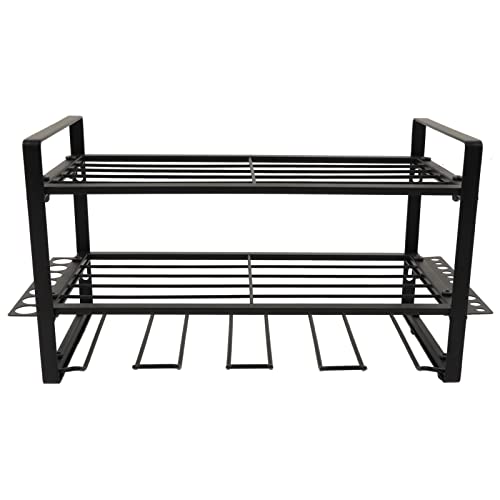 Fockety Heavy Duty Power Tool Organizer Wall Mounted Storage Rack, Neat and Orderly for Garage Warehouse Shed, with Drill Holders