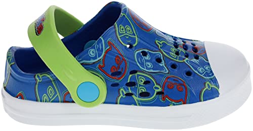 Pj Masks Toddler Clogs, Indoor Outdoor Shoes, Catboy Gekko Owlette Character Print, Toddler Size 10 Navy Blue #TOP3