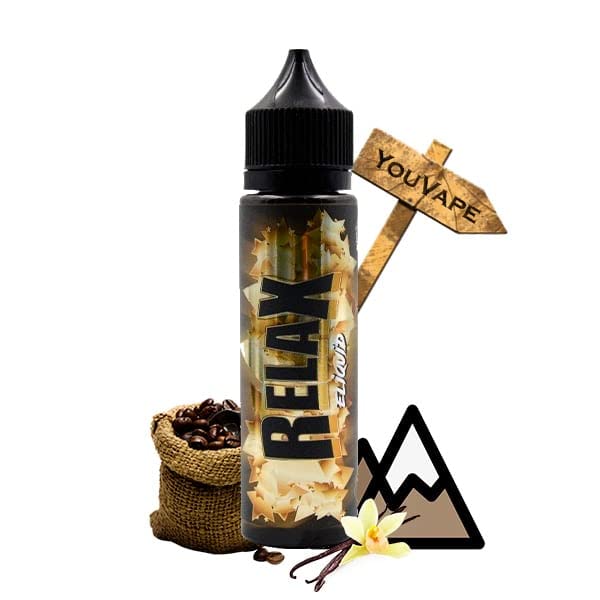 E-liquide Relax 50ml - Eliquid France - Sans tabac ni nicotine - Vente interdite au moins de 18 ans - Produit vendu à l'unité- Genre : 0 mg