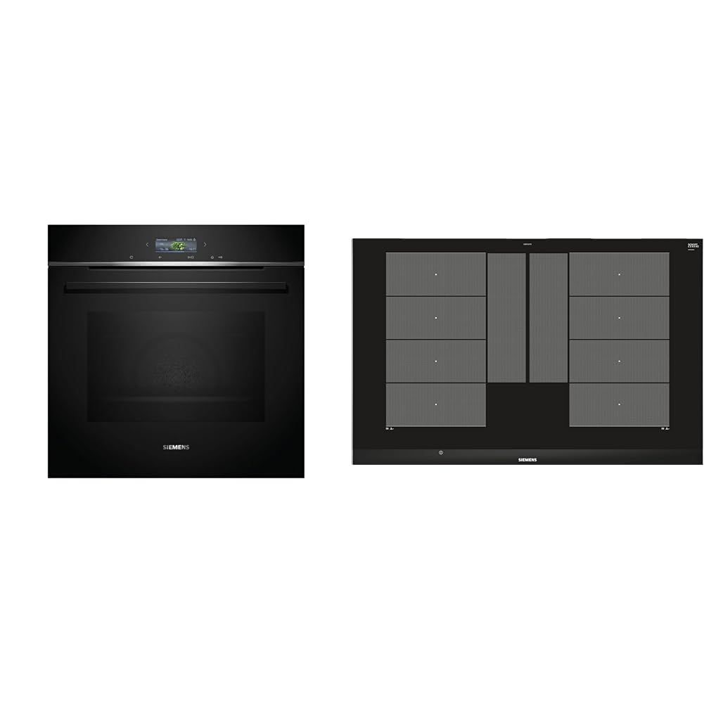 Siemens HB774G1B1, iQ700 Smarter Einbau-Backofen, 60 x 60 cm & EX875LYC1E iQ700 Induktionskochfeld (autark)