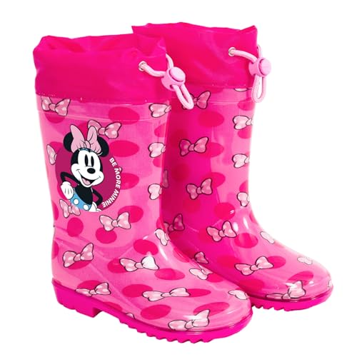 PERLETTI Stivali Pioggia Minnie con Fiocchi per Bambine - Stivaletti