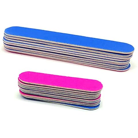 20 Pack Nail File Set, Professional Nail File Set Gel Nail File Set Double-Sided with Nail Buffer Block Cuticle Fork Toe Separator for Home and Salon Use Cover