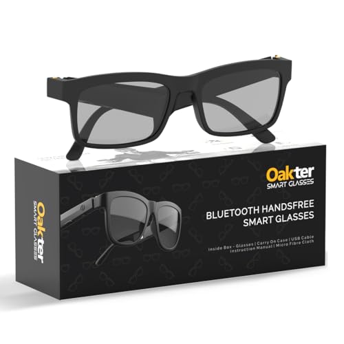 OAKTER Smart Glasses with Wireless Bluetooth | Hands-Free Calling | Open Ear Music | Sport Headset |...