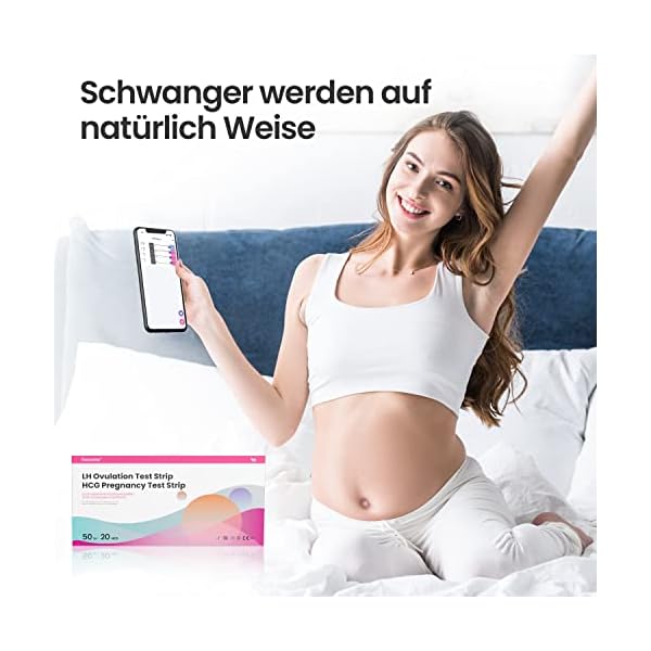 Femometer 50 Ovulationstest + 20 Schwangerschaftstest 25 mIU/mL optimaler Sensitivität – Bild 8