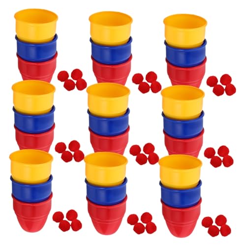 TOYANDONA 10ensembles Gobelets Truqués pour Tours de Magie Accessoires de Magicien pour Fêtes et Spectacles Ensemble de Gobelets et Balles pour Garçon Fille Débutants