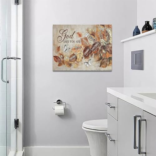 yerretin-Fall-Christian-Leaves-Wall-Art-Autumn-Religious-Pictures-Wall-Decor-Rustic-God-Says-Canvas-Painting-Modern-Artwork-Home-Decoration-for-Living-Room-Bathroom-Bedroom-Office-Framed-16×12 yerretin Fall Christian Leaves Wall Art Autumn Religious Pictures Wall Decor Rustic God Says Canvas Painting Modern Artwork Home Decoration for Living Room Bathroom Bedroom Office Framed 16×12