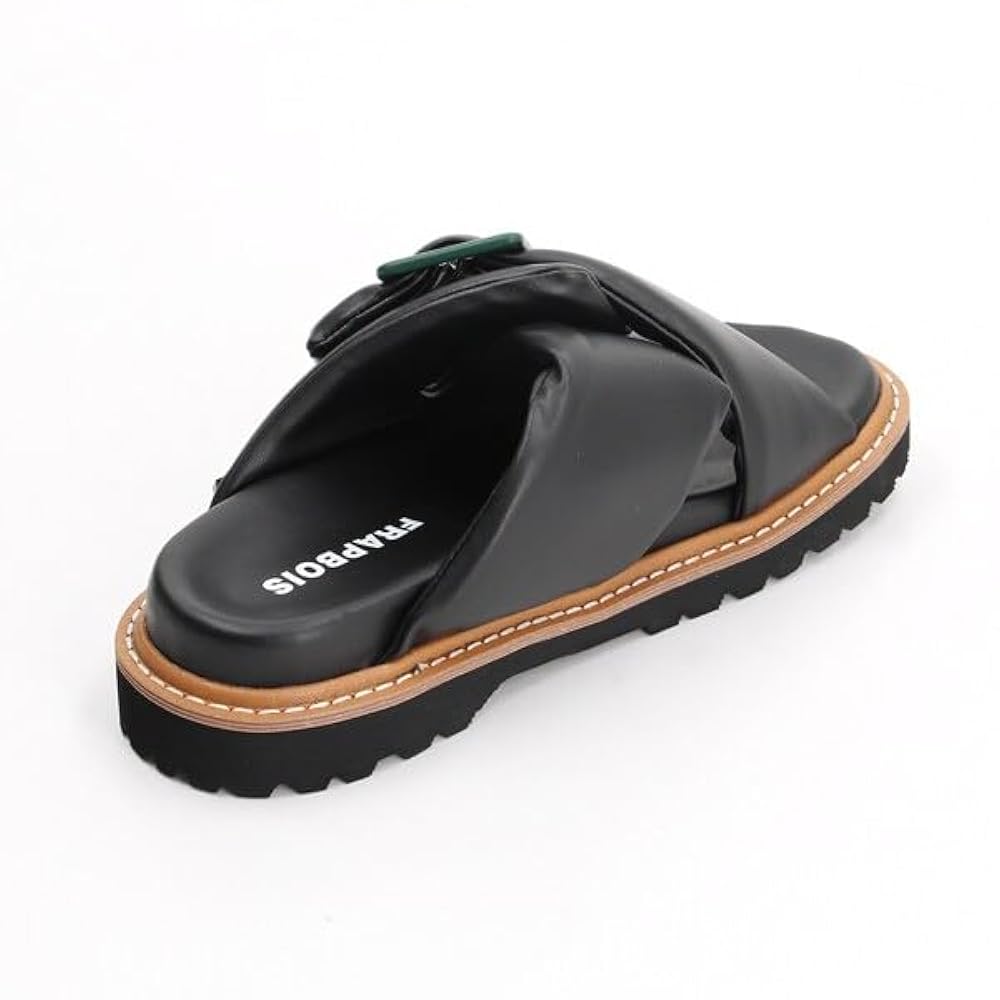 美品✨FRAPAOIS フラボア ストラサンダル 黒 ブラック M 23.5 FRAPBOIS（フラボア）の「ストラサンダル（サンダル）」 - WEAR