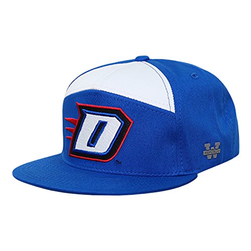 University of DePaul Blue Demons NCAA 7 Panel Flat Bill Snapback Baseball Cap Hat