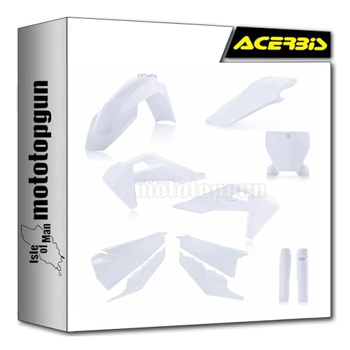 Kit cache carenage blanc Acerbis souple et robuste Husqvarna TC