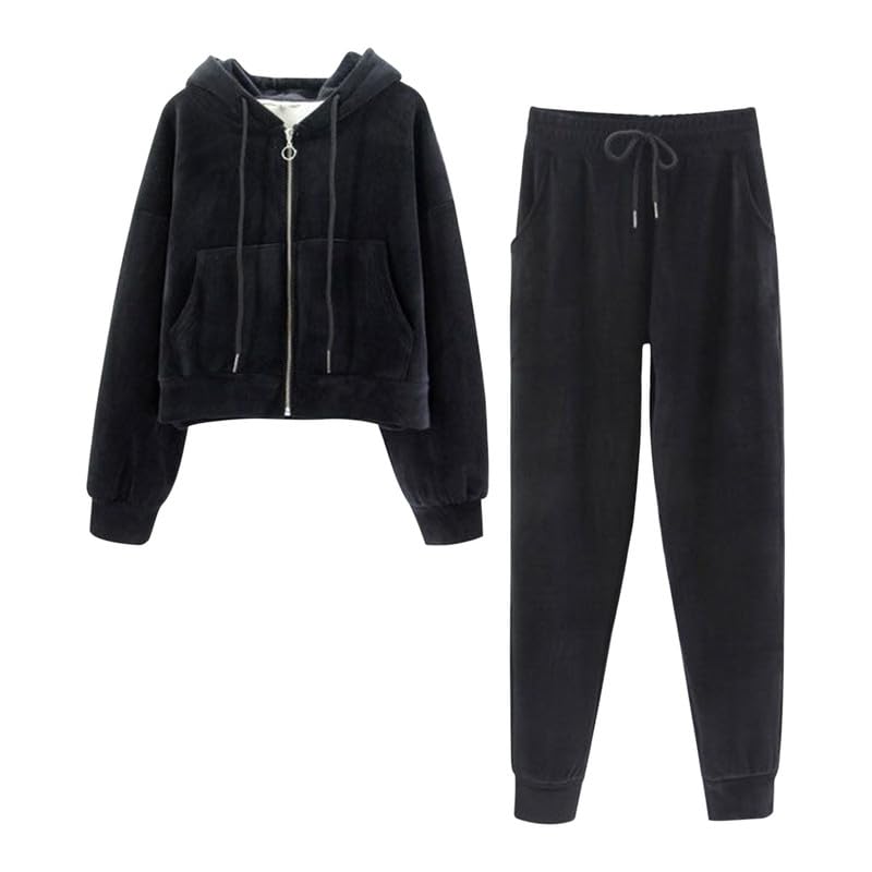 Ensemble Complet De Vêtements De Détente En Velours Pour Femme