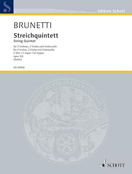Sheet music Quintette à cordes en do majeur: op. 3/6. 2 violins, 2 violas and cello. Partition et parties. [German] Book