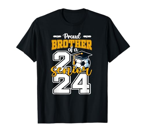 Fier frère d'un joueur senior de soccer senior diplômé en 2024 T-Shirt