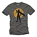 Gamer Nerd Geschenke - Fantasy T-Shirt - I Decided to live for Both of us - final grau L