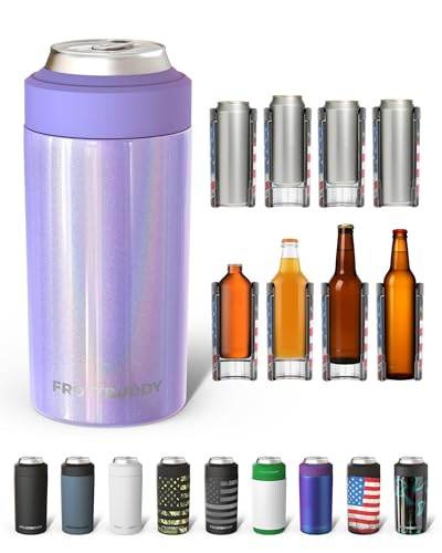 Image of Frost Buddy Universal Can Cooler, Stainless Steel Can Insulator, Amethyst