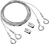 Lithonia Lighting 10 Foot Aircraft Cable with Hooks, Hanging Suspension Kit for IGB Series LED High Bay Lights, Easy Install Mounting Hardware for Indoor Fixtures, Heavy-Duty Steel Wire Cord #5