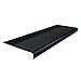 Ribbed Profile Round Nose Black 36 in. x 12-1/4 in. Stair Tread