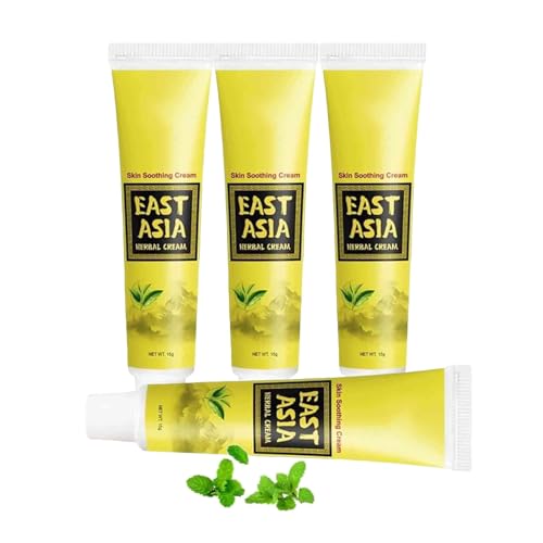Genérico Crema De Hierbas De Asia Oriental, Crema Hidratante Natural con Ingredientes BotáNicos, para Todo Tipo De Piel, Suave Y Sin Olor.,（4Pcs）