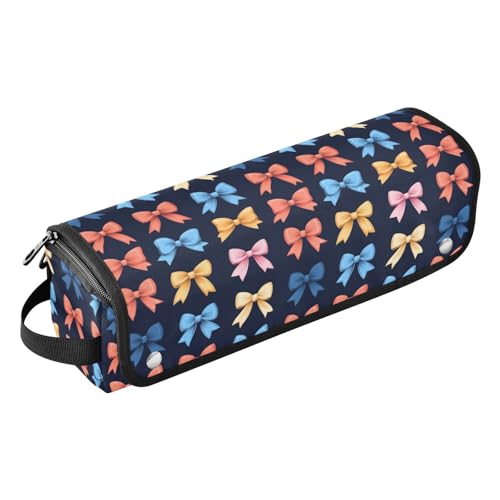 Bolsa organizadora para herramientas de cabello con diseño de lazos de mármol, resistente al calor, para planchas y rizadores, portátil para viajes miniatura 1