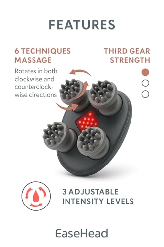 Electric Scalp Massager for Hair Growth & Stress Relief – Cordless, Rechargeable, Waterproof Head Massager with 96 Kneading Nodes for Men, Women, Pets – Gift for Mom & Dad (White) - Image 6