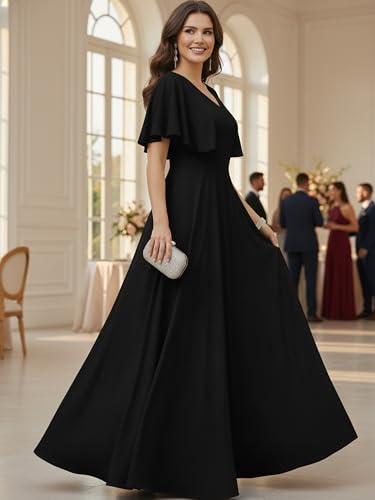 Image of KOH KOH Womens Long Elegant Bridesmaid Evening Cocktail Modest Maxi Dress
