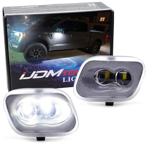 iJDMTOY LED Side Mirror Puddle Lights For Ford F150/F250/F350/Bronco/Ranger