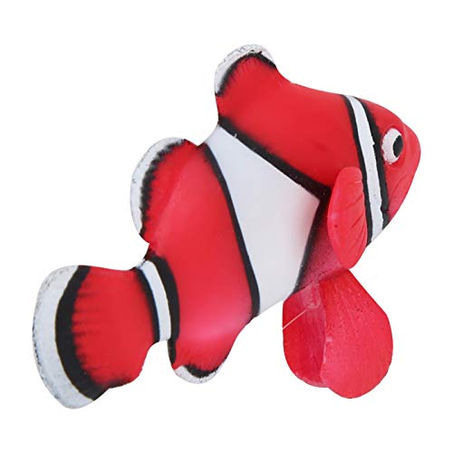 Biônico 4 pcs Peixe-palhaço biônico do aquário, Decoração de natação de silicone Peixe-palhaço biôni