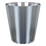 nu steel ES8H Kingston Collection Wastebasket Small Round Vintage Trash Can for Bathroom, Bedroom, Dorm, College, Office, 10