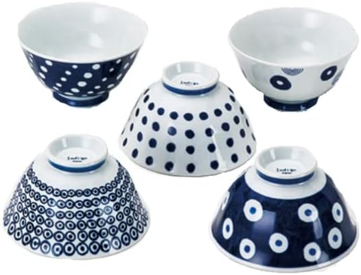 Aimaru Crest Lightweight Rice Bowl Set