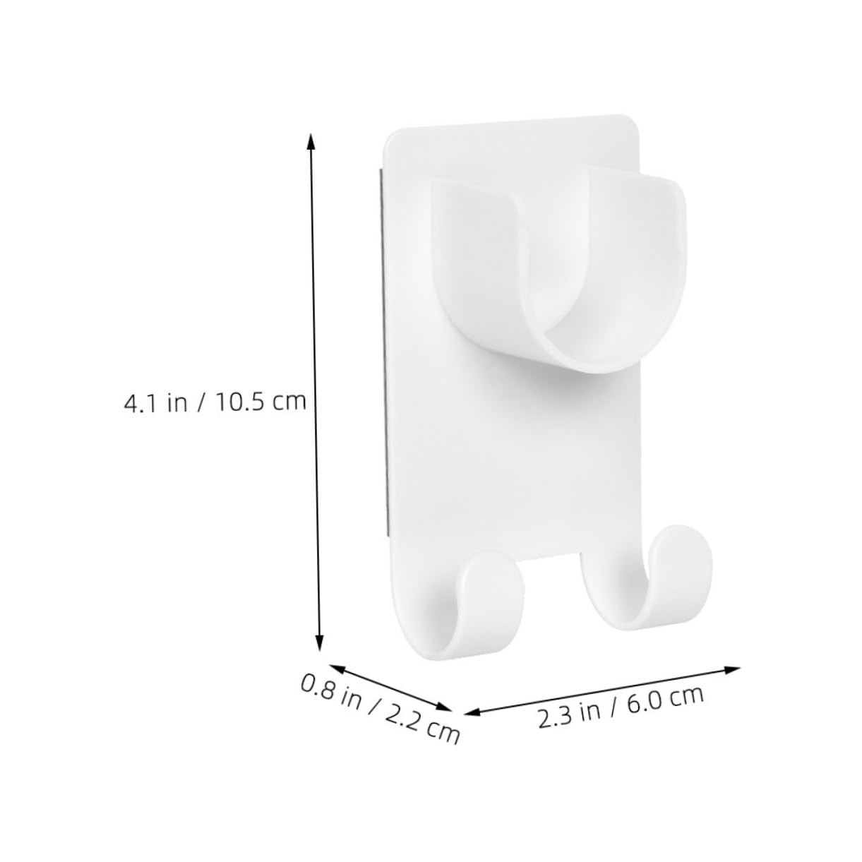MAGICLULU 2Pcs No Drill Shower Curtain Rod Holder Brackets for Bathroom and Kitchen Adhesive Hooks for Curtains and Closet Shelves Easy Installation and Stability