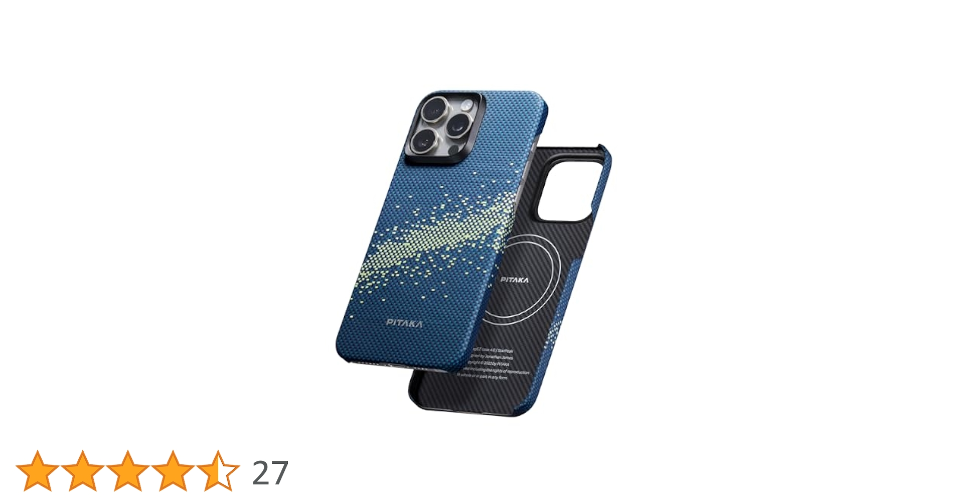 iphone15 pro PITAKA StarPeak 6.1インチ PITAKA Case for iPhone 15 Pro Compatible with Magnetic, Slim