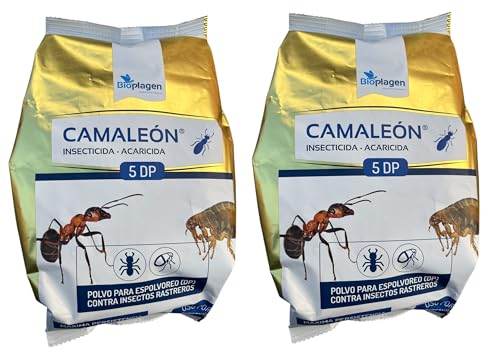 INSECTICIDA CAMALEON 2kg (2x1) ALFACIPERMETRINA 0.5% (SUSTITUTO DEL GARRAPATIN). POLVO ANTIPARASITOS PARA ESTABLOS O DESIFENCION CASETAS 2kg
