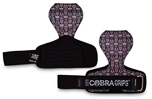 Image of Cobra Grips Weight Lifting Gloves with Adjustable Neoprene Padded Wrist Wraps - Heavy Duty Alternative to Power Lifting Hooks for Deadlifts